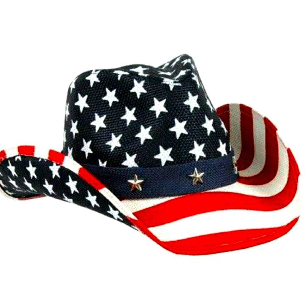 Western American Flag Cowboy Hat